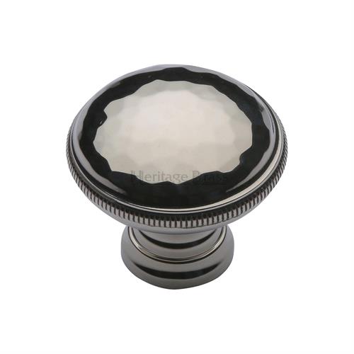 Heritage Brass C4545-PNF Cabinet Knob Hand Beaten Design 32mm Polished Nickel finish
