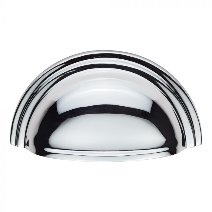 Fingertip C47CP Ftd Victorian Cup Pull 76MM C/C Polished Chrome