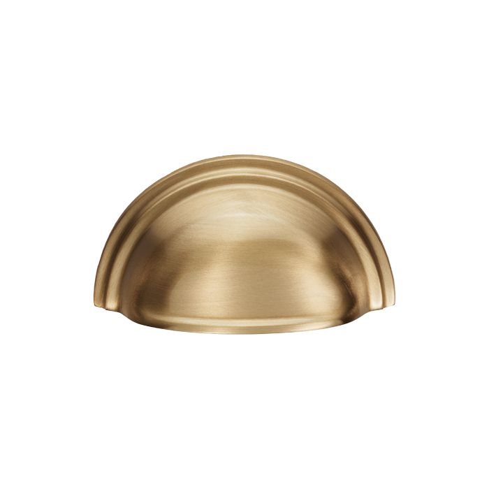 Fingertip C47SB Ftd Victorian Cup Pull 76Mm Satin Brass