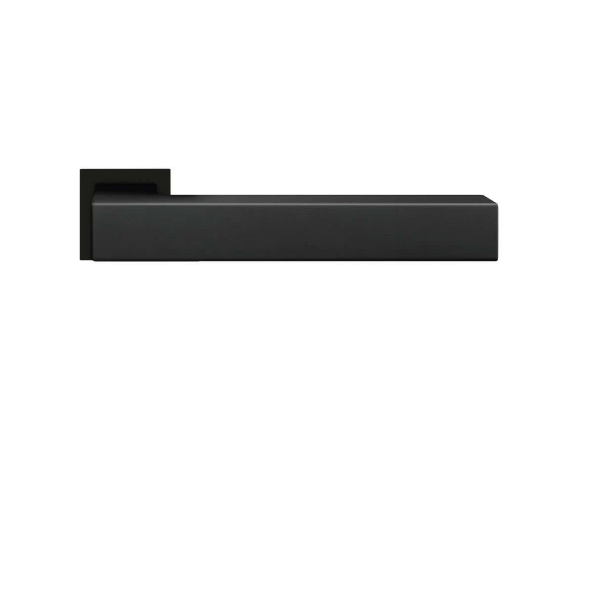 Karcher Design ER46QM Seattle Door Handle on Square shaped mini rose in cosmos black,