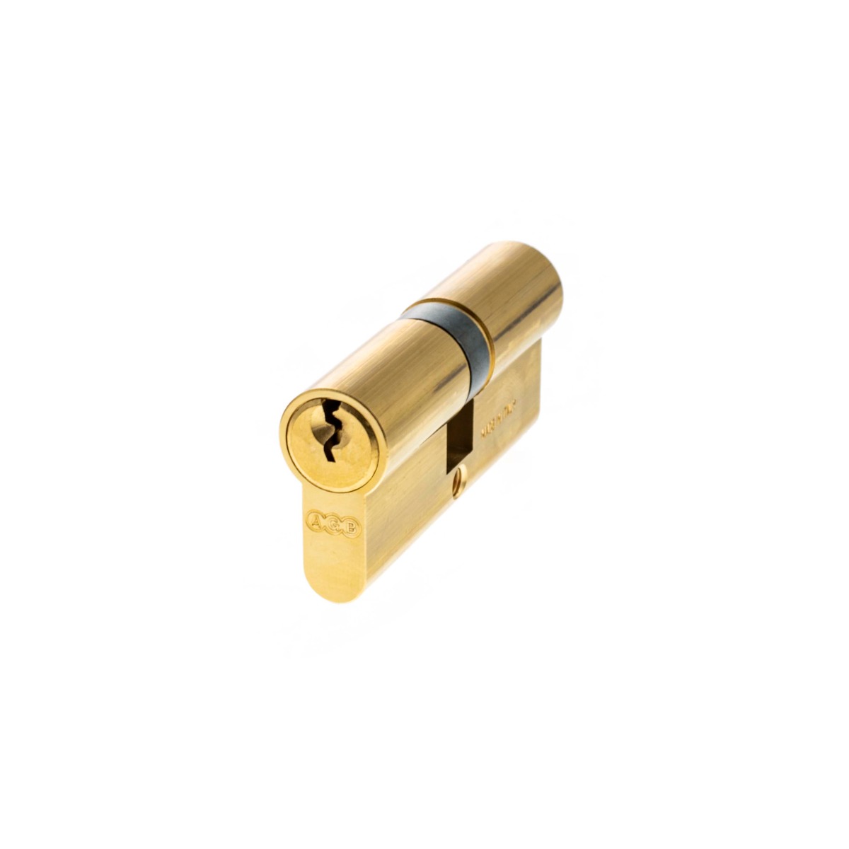 AGB Euro Profile 5 Pin Double Cylinder 35-35mm (70mm) - Polished Brass C603013030