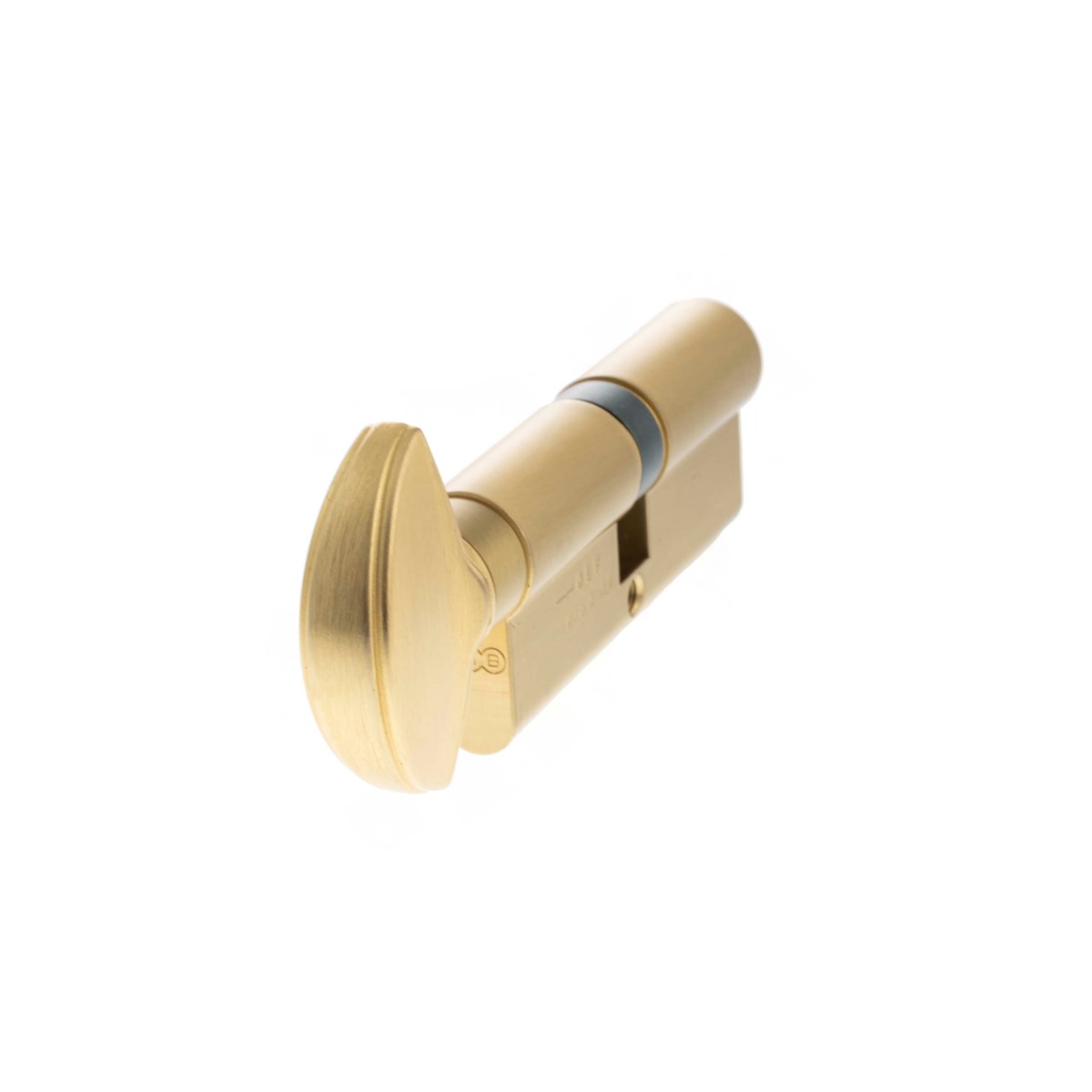 AGB Euro Profile 15 Pin Cylinder Key to Turn 40-40mm (80mm) - Satin Brass CA20083535