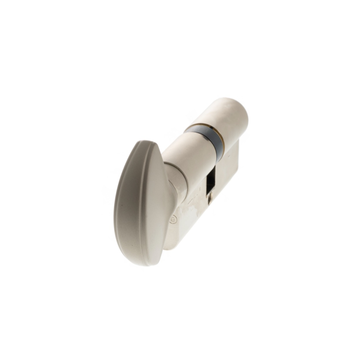 AGB Euro Profile 15 Pin Cylinder Key to Turn 40-40mm (80mm) - Satin Nickel CA20163535