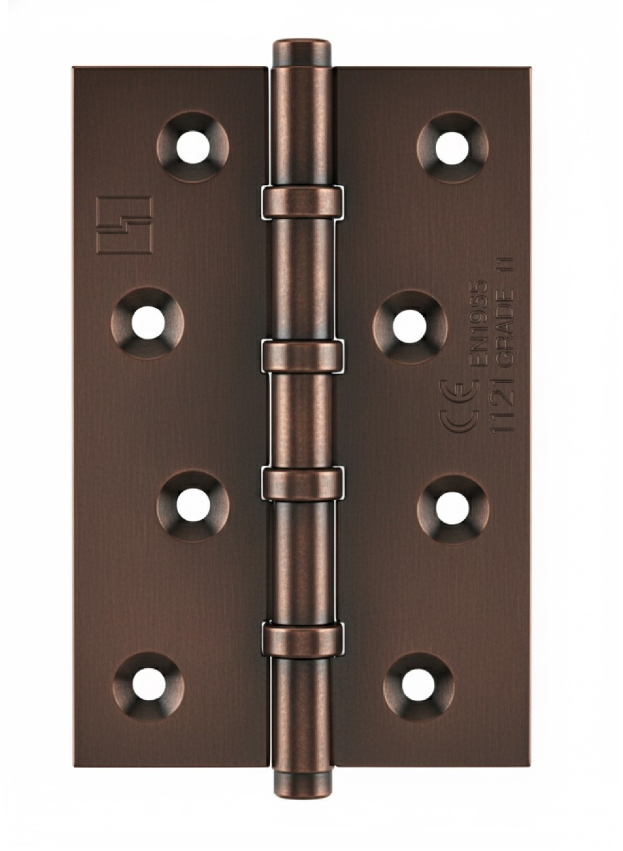 Simonswerk 1540CE Ball Race Brass Butt Hinges 100mm x 65mm c/w Screws Copper Bronze