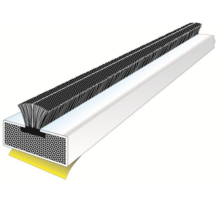 Carlisle Brass CB115-25 White 2.1 Mtr. Fire & Smoke Door Seals S/A 15mm X 4mm ( Fs122-25 ) ( One Pack Contains X 25 ) 15mm x 4mm White