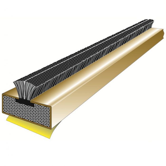 Carlisle Brass CB100-25 Brown 2.1 Mtr. Fire Door Seals S/A 10mm X 4mm ( Fs103-25 ) ( One Pack Contains X 25 ) 2100mm x 10mm x 4mm Brown