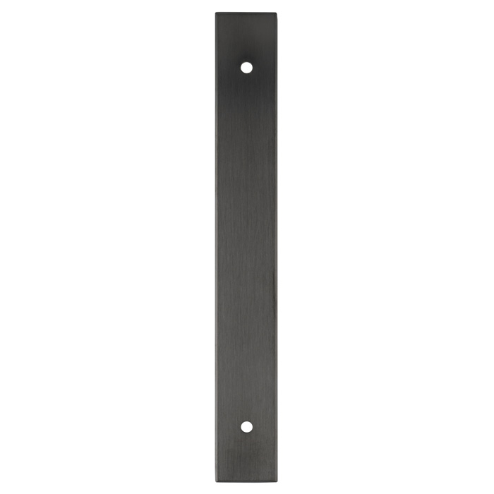 Rectangular Cabinet Pull Backplate-Dark Bronze PVD-168x22x3mm - 128mm c/c AWBP128DBZPVD by Alexander and Wilks