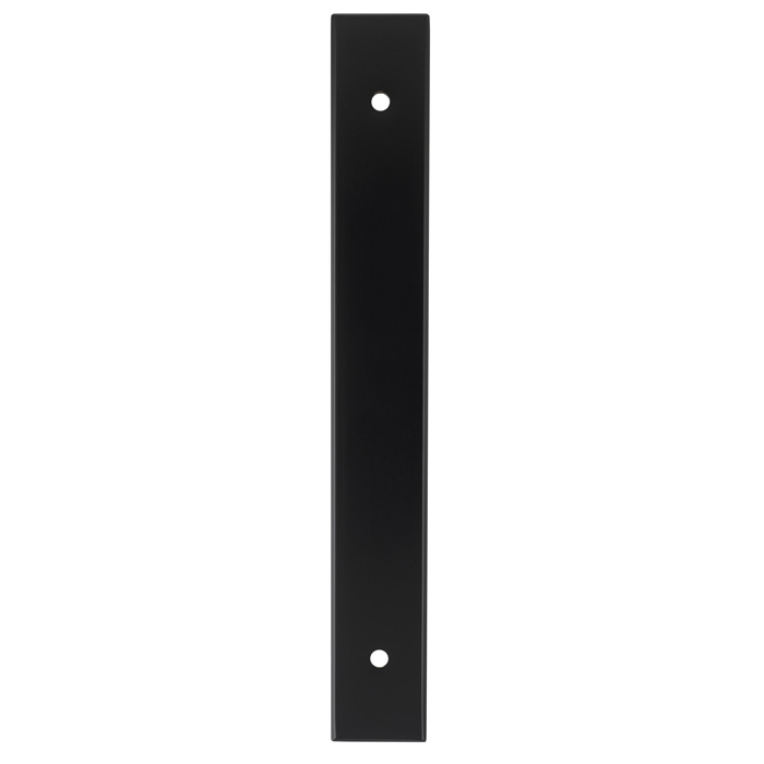 Rectangular Cabinet Pull Backplate-Black-168x22x3mm - 128mm c/c AWBP128BL by Alexander and Wilks