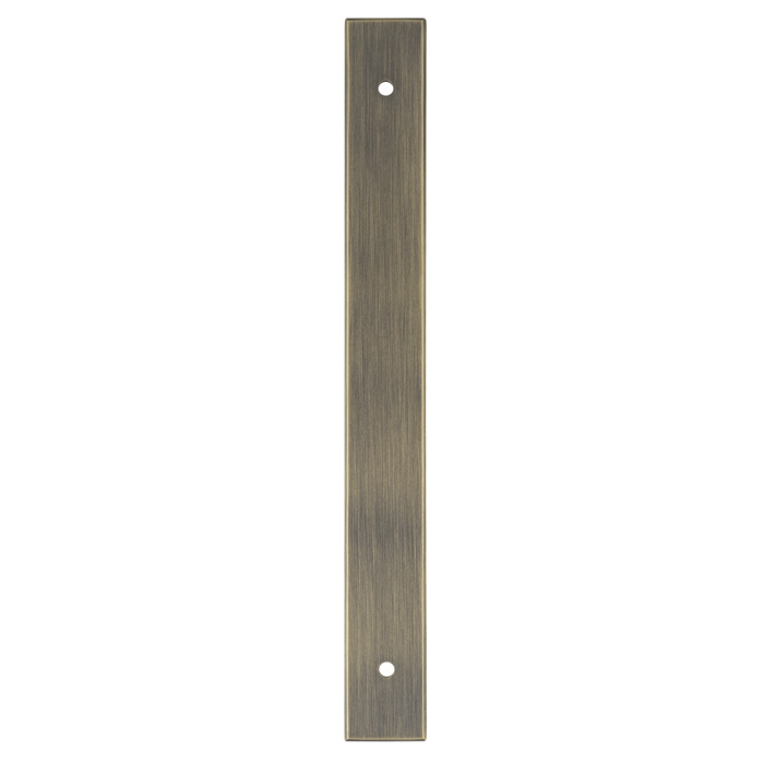 Rectangular Cabinet Pull Backplate-Antique Brass-200x22x3mm - 160mm c/c AWBP160AB by Alexander and Wilks