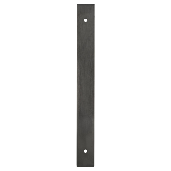 Rectangular Cabinet Pull Backplate-Dark Bronze PVD-200x22x3mm - 160mm c/c AWBP160DBZPVD by Alexander and Wilks