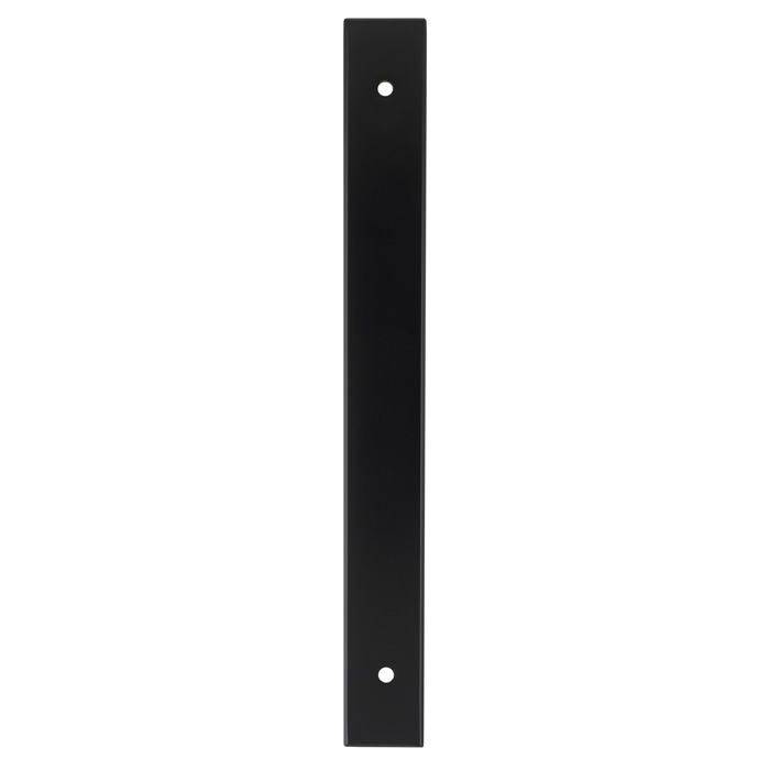 Rectangular Cabinet Pull Backplate-Black-200x22x3mm - 160mm c/c AWBP160BL by Alexander and Wilks