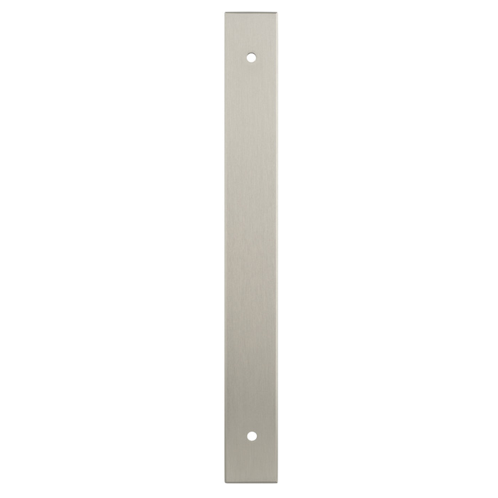 Rectangular Cabinet Pull Backplate-Satin Nickel-200x22x3mm - 160mm c/c AWBP160SN by Alexander and Wilks