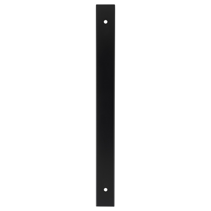 Rectangular Cabinet Pull Backplate-Black-232x22x3mm - 192mm c/c AWBP192BL by Alexander and Wilks