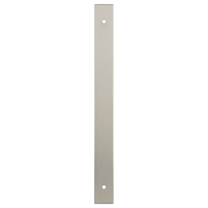 Rectangular Cabinet Pull Backplate-Satin Nickel-232x22x3mm - 192mm c/c AWBP192SN by Alexander and Wilks