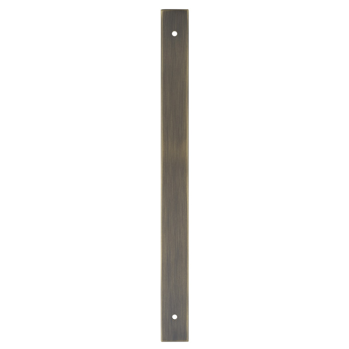 Rectangular Cabinet Pull Backplate-Antique Brass-264x22x3mm - 224mm c/c AWBP224AB by Alexander and Wilks