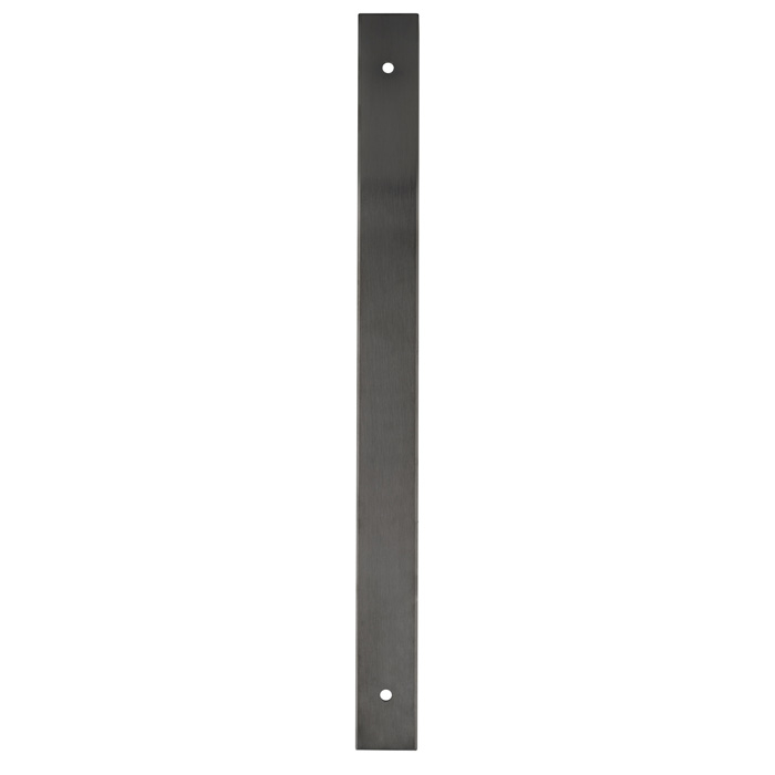 Rectangular Cabinet Pull Backplate-Dark Bronze PVD-264x22x3mm - 224mm c/c AWBP224DBZPVD by Alexander and Wilks