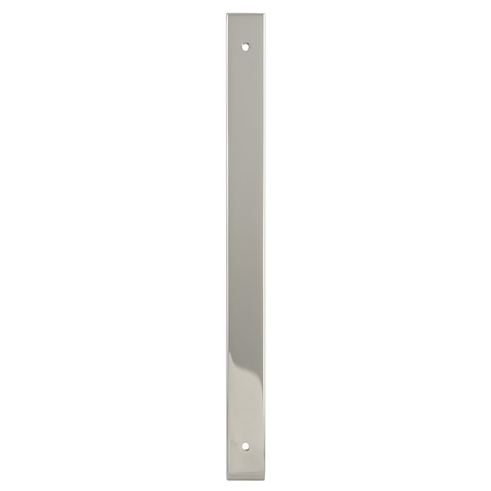 Rectangular Cabinet Pull Backplate-Polished Nickel-264x22x3mm - 224mm c/c AWBP224PN by Alexander and Wilks