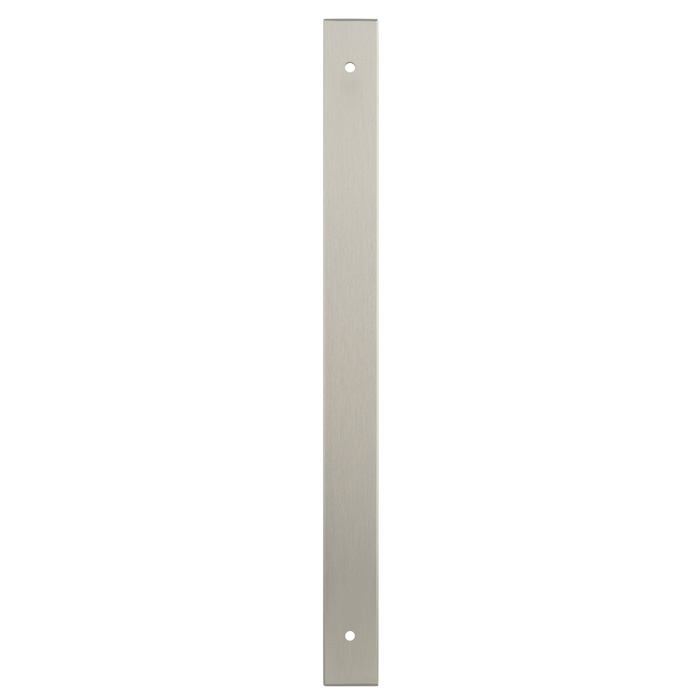 Rectangular Cabinet Pull Backplate-Satin Nickel-264x22x3mm - 224mm c/c AWBP224SN by Alexander and Wilks