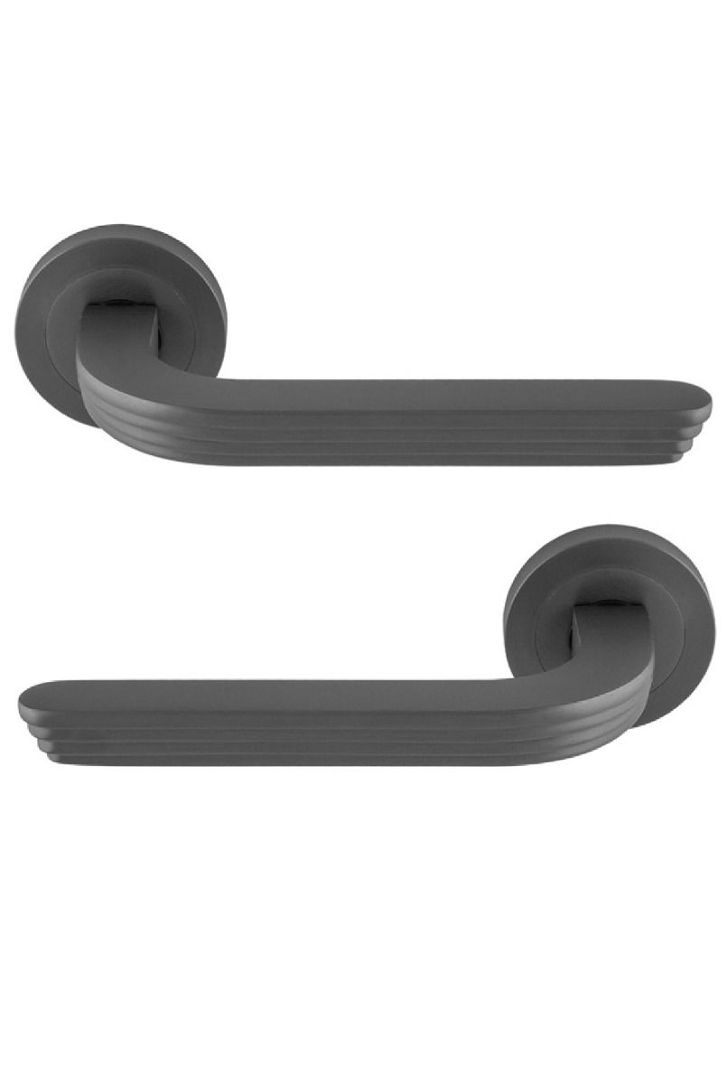 Manital Cloud Door Handle on Rose - Anthracite
