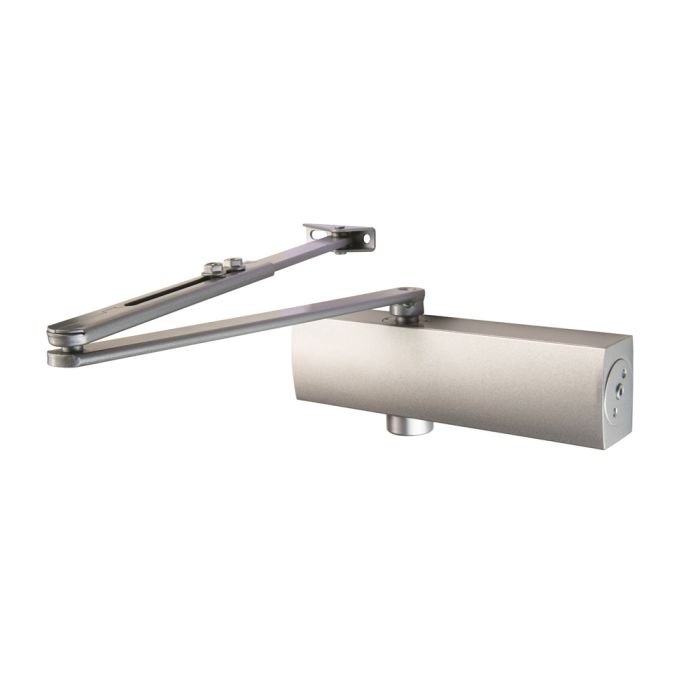 Eurospec CDG025/SV (Dcv2025Bc) Overhead Door Closer En2-5 By Spring C/W Back Check C/W Fig 6 Bracket En1154 - Silver - Ce & Certifire Silver