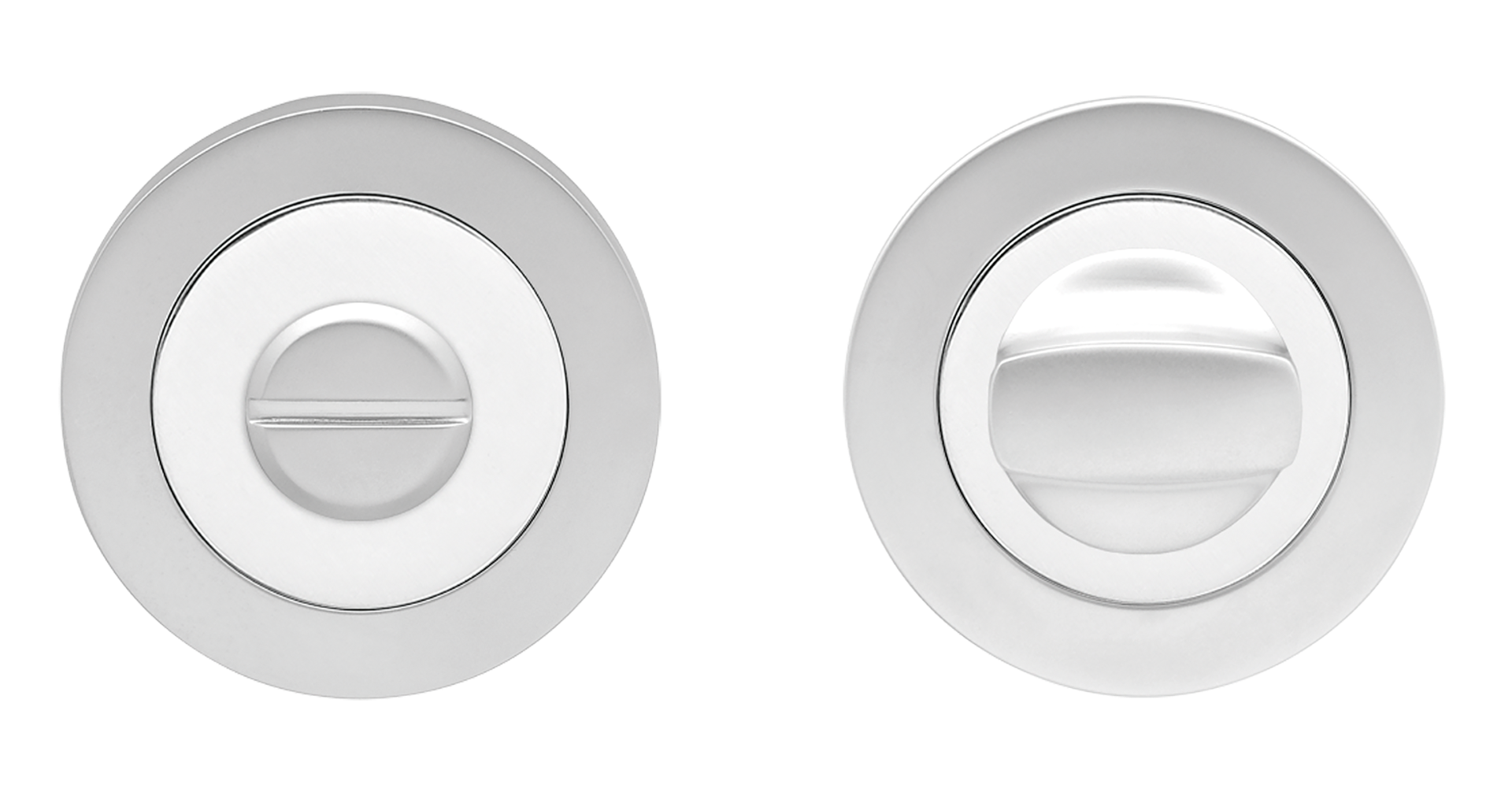 Karcher Design CEZ1332 BAD 74 Bathroom Thumbturn & Release standard satin chrome / polished stainless steel