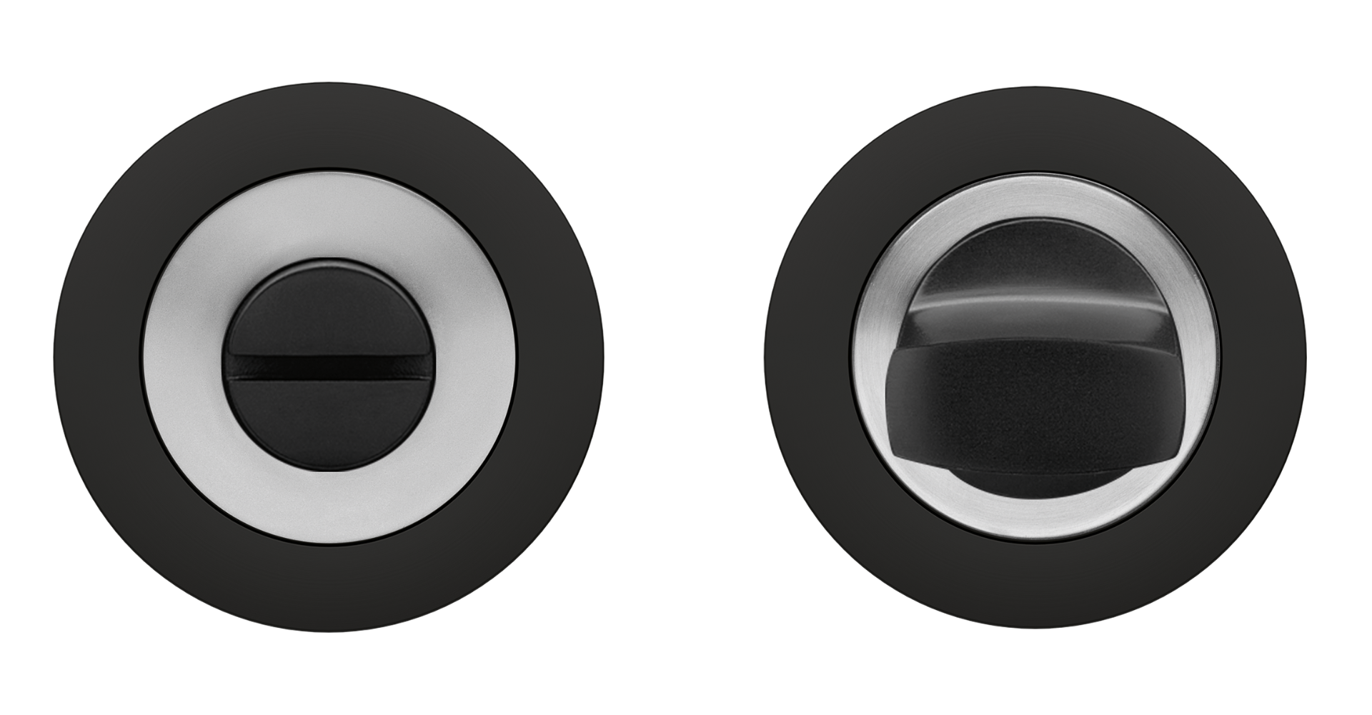 Karcher Design CEZ1332 BAD 90 Bathroom Thumbturn & Release standard cosmos black / satin stainless steel