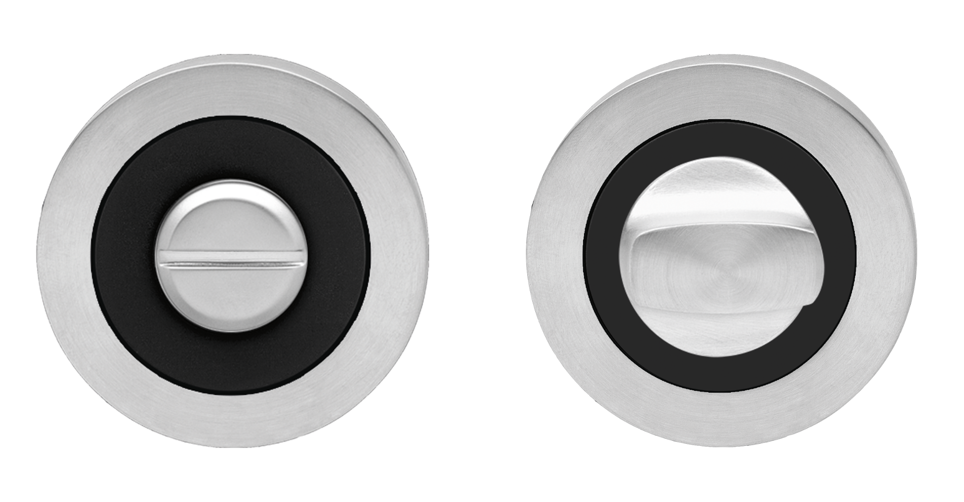 Karcher Design CEZ1332 BAD 91 Bathroom Thumbturn & Release standard satin stainless steel / cosmos black