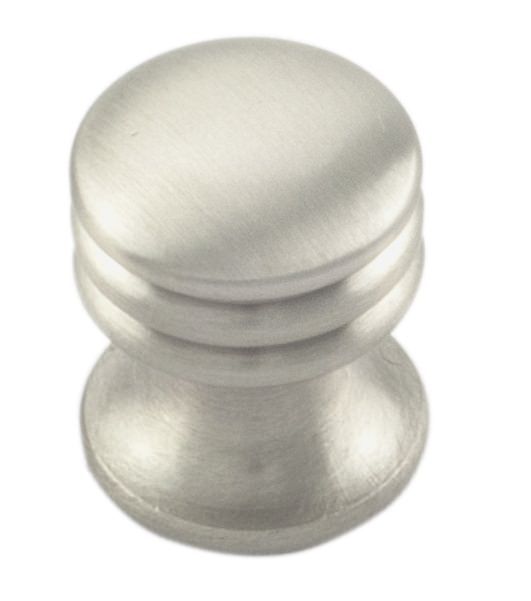 Fingertip Ch30Asn Ftd Ringed Cupboard Knob 17Mm Satin Nickel