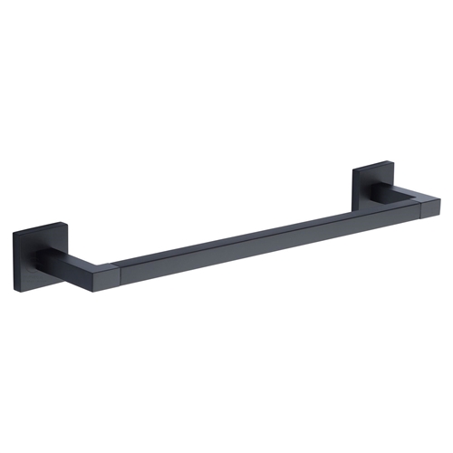 M.Marcus CHE-TOWEL-45-BL Singel towel rail 45cm Matt Black