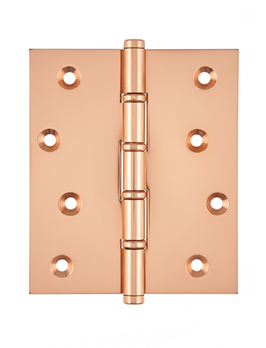Simonswerk P1575 Ball Race Brass Butt Projection Hinges 127mm x 100mm c/w Screws Copper Plated