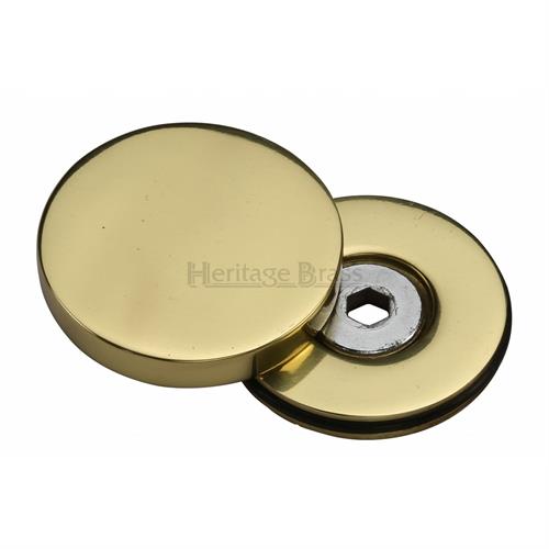 Heritage Brass COV-12-PB Bolt Cover to conceal metal fasteners Polished Brass finish