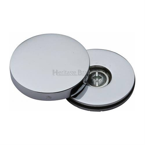 Heritage Brass COV-12-PC Bolt Cover to conceal metal fasteners Polished Chrome finish