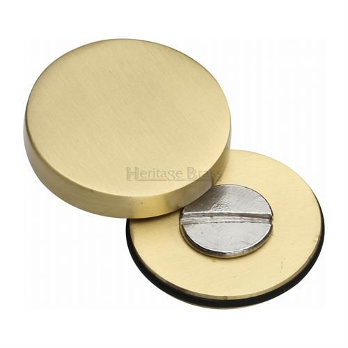 Heritage Brass COV-12-SB Bolt Cover to conceal metal fasteners Satin Brass finish