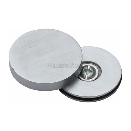 Heritage Brass COV-12-SC Bolt Cover to conceal metal fasteners Satin Chrome finish