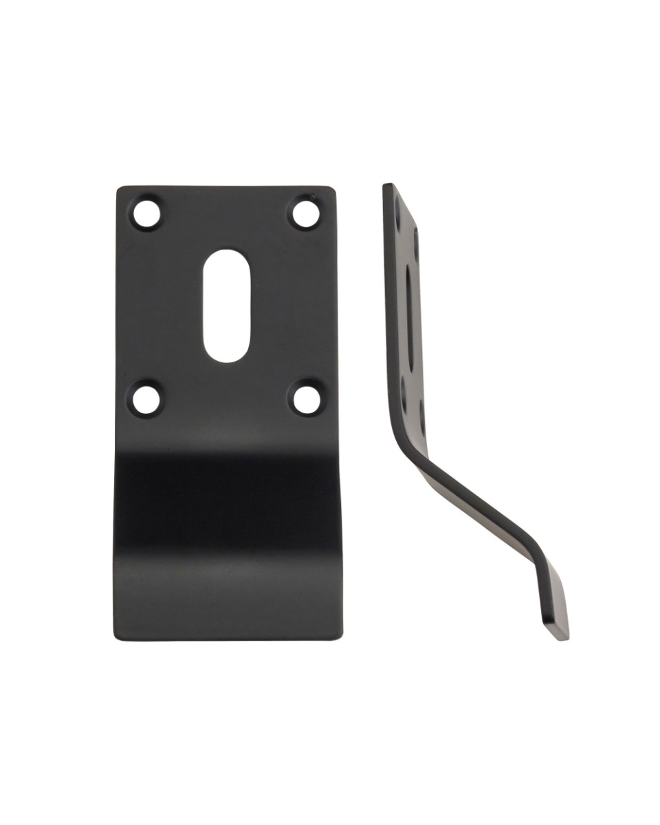 STEELWORKS Cylinder Latch Pull Key Profile 88mm x 43mm Matt Black