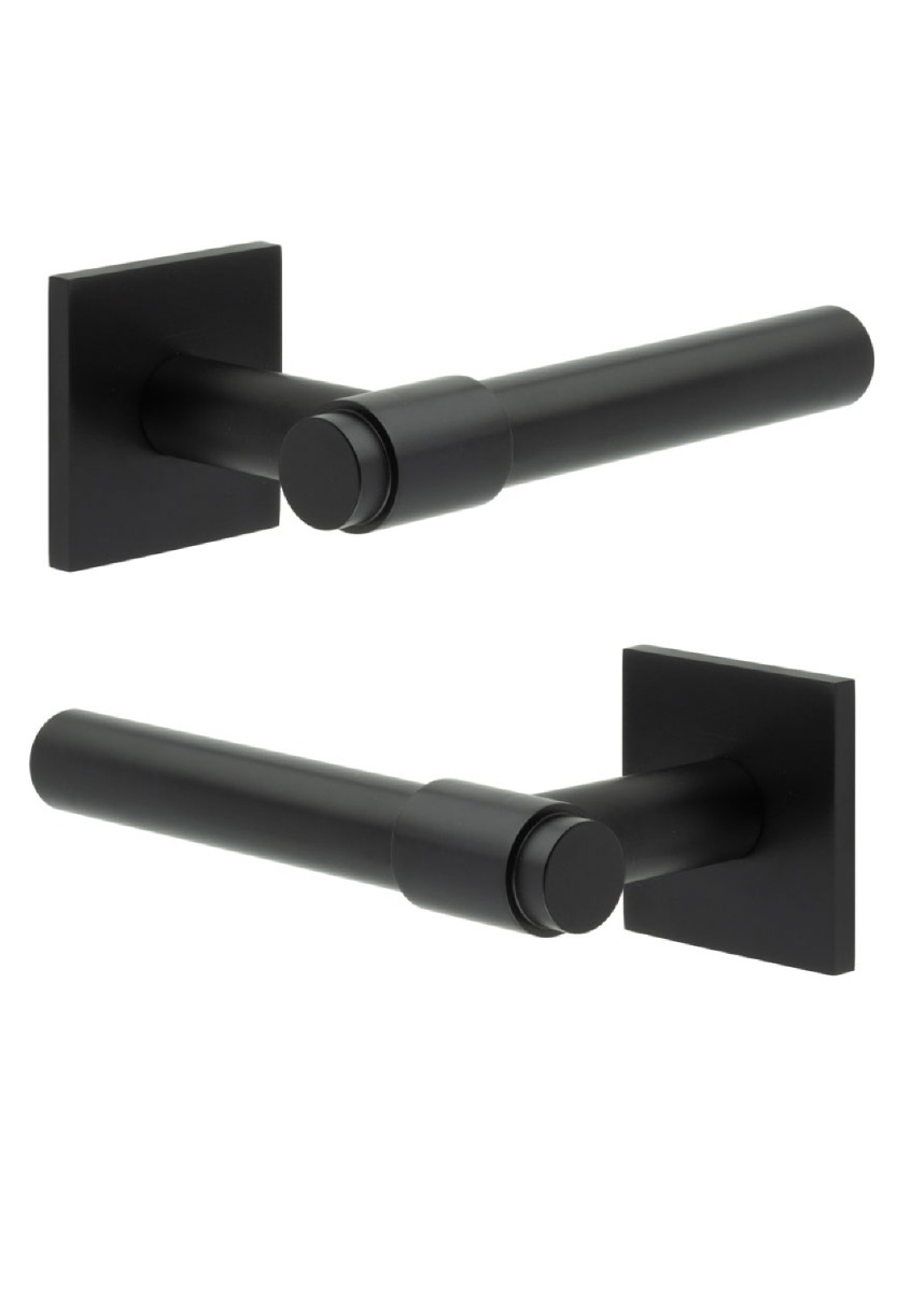 CR-103 Black Fixed Dead Door Handle CR-103B3MB by Frelan