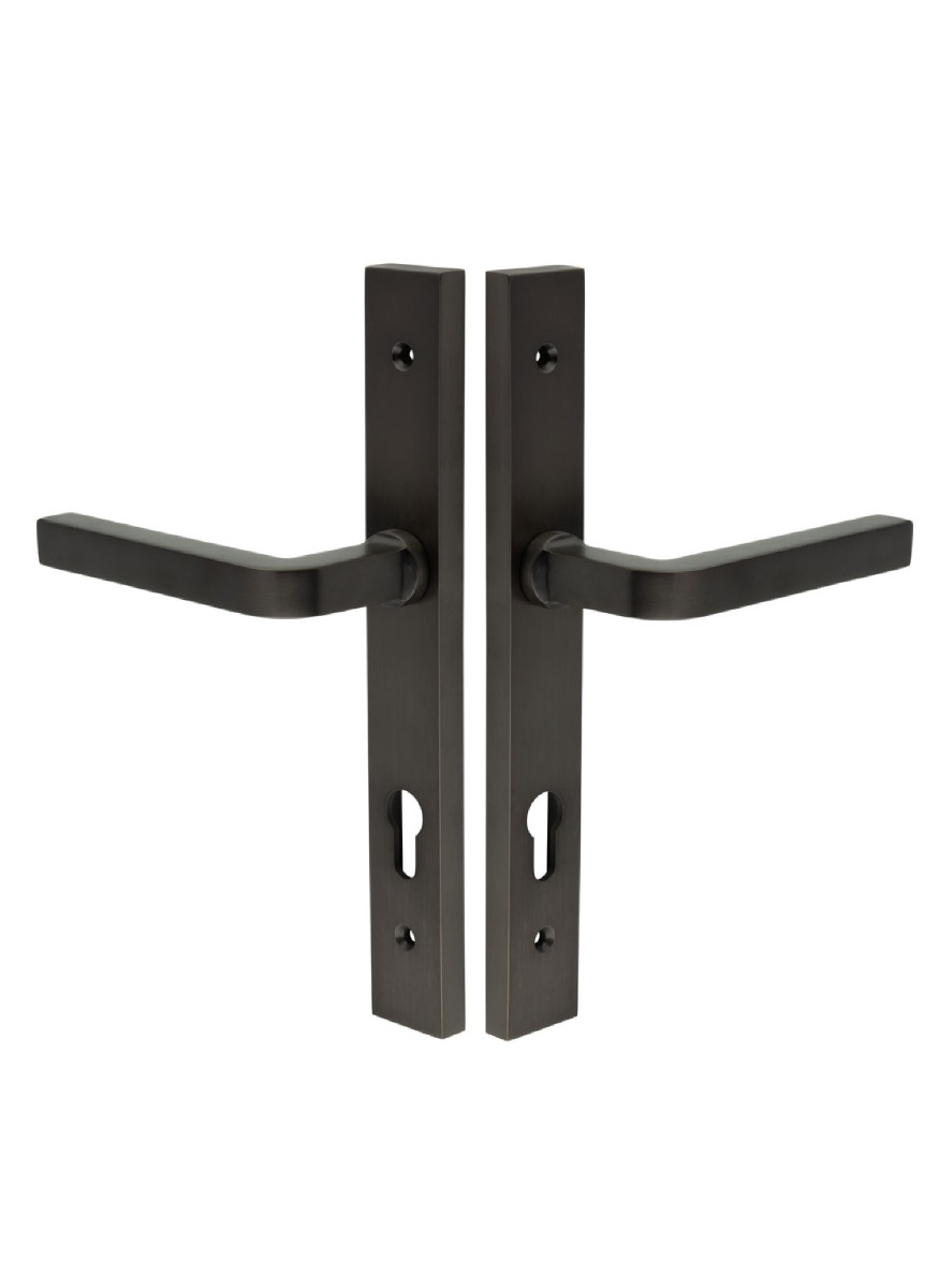 CR-104 Dark Bronze Multi Point Backplate Door Handle CR-104G4DB by Frelan