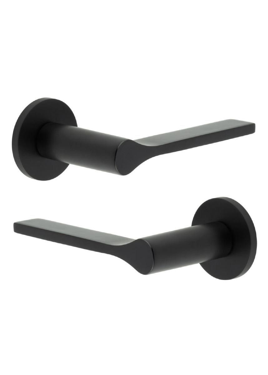 CR-105 Black Fixed Dead Door Handle CR-105A3MB by Frelan