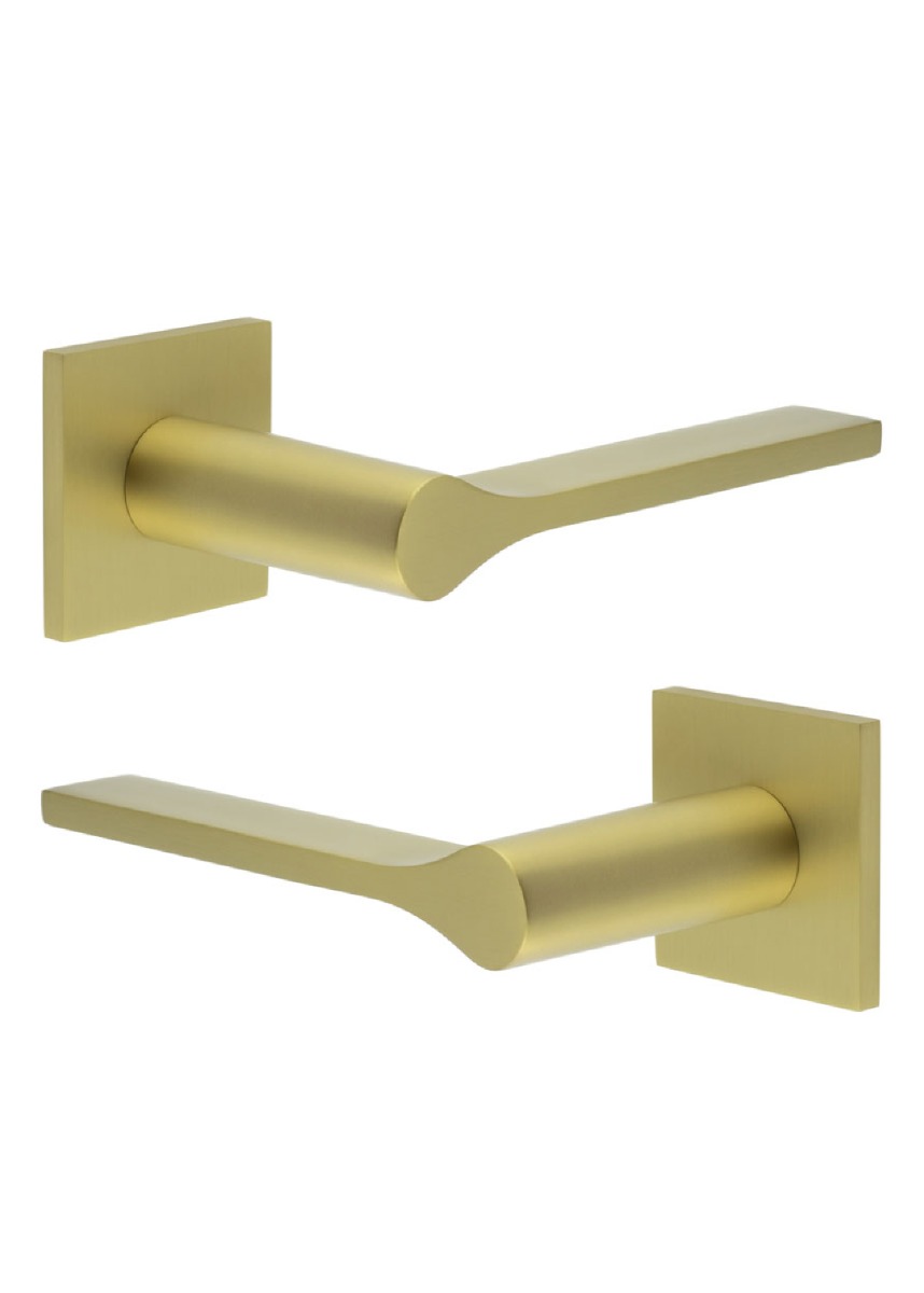 CR-105 Satin Brass Fixed Dead Door Handle CR-105B3SB by Frelan