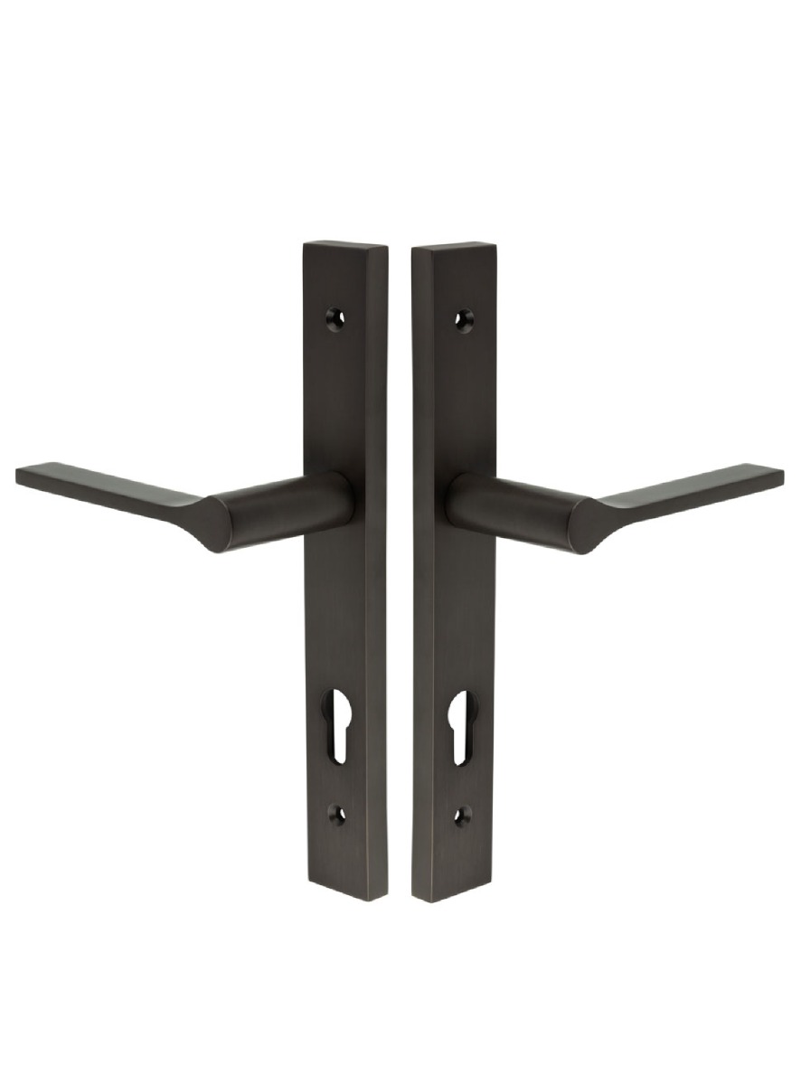 CR-105 Dark Bronze Multi Point Backplate Door Handle CR-105G4DB by Frelan