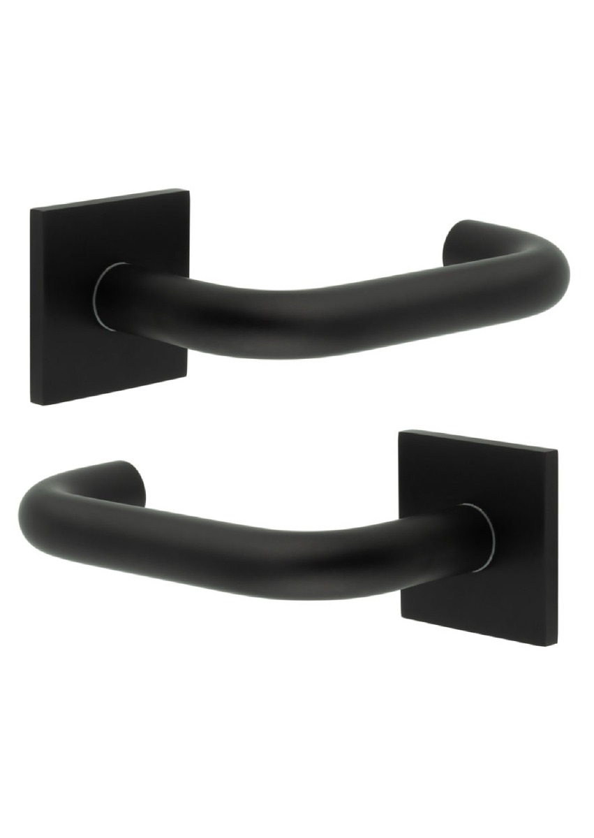 CR-106 Black Fixed Dead Door Handle CR-106B3MB by Frelan
