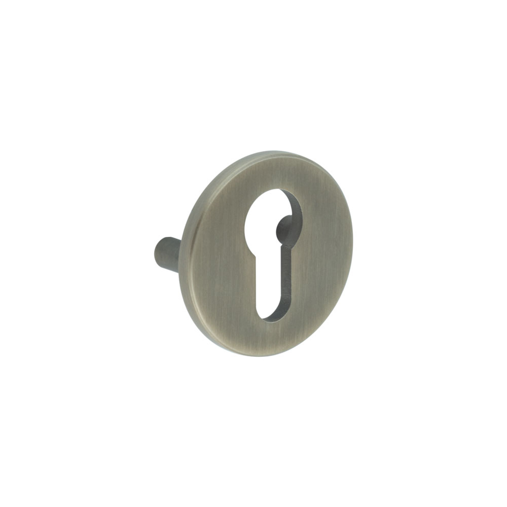 CRES Antique Brass Euro Escutcheon Lug Fixed CRES1652AB by Frelan