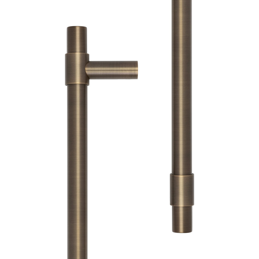 CRES 425mm Bolt Through Antique Brass T-Bar Pull Handle CRES3001AB by Frelan