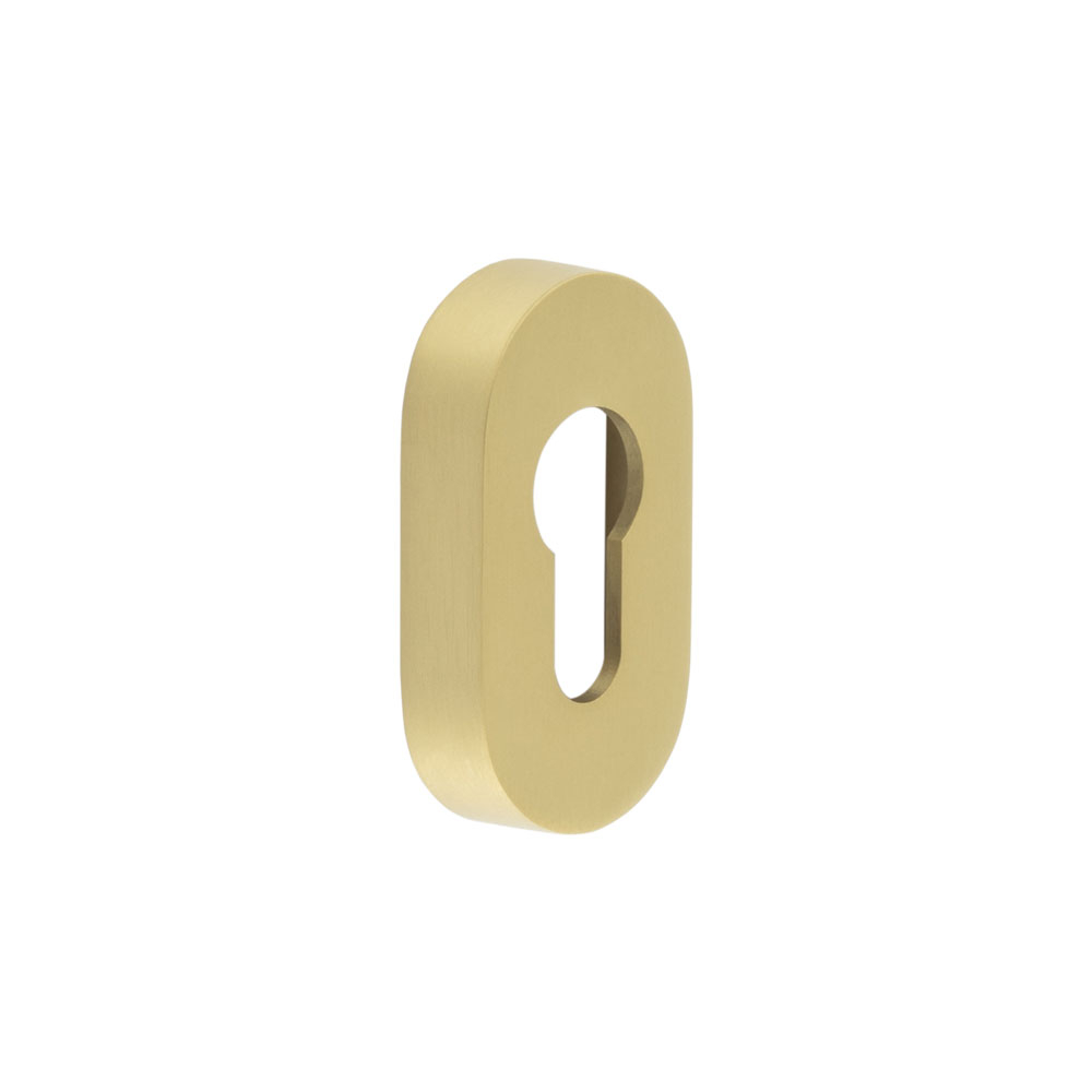 CRES Oval Satin Brass Euro Escutcheon CRES403SB by Frelan