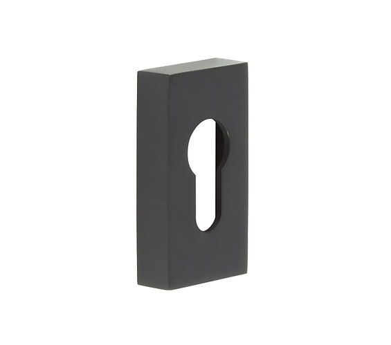 CRES Rectangular Black Euro Escutcheon CRES404MB by Frelan
