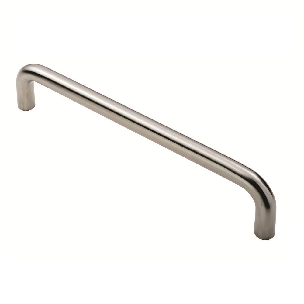 Eurospec CSD1300SSS Steelworx 19mm Dia. D Pull Handle - Bolt Through (300mm C/C) 300mm Satin Stainless Steel