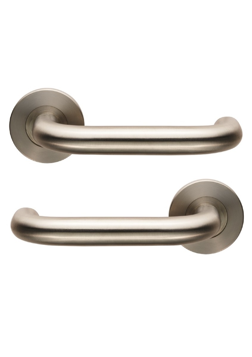 Eurospec CSL1190/6SSS Nera 19mm Dia. Safety Lever On Concealed Fix Slim Round Rose G304 52mm Satin Stainless Steel