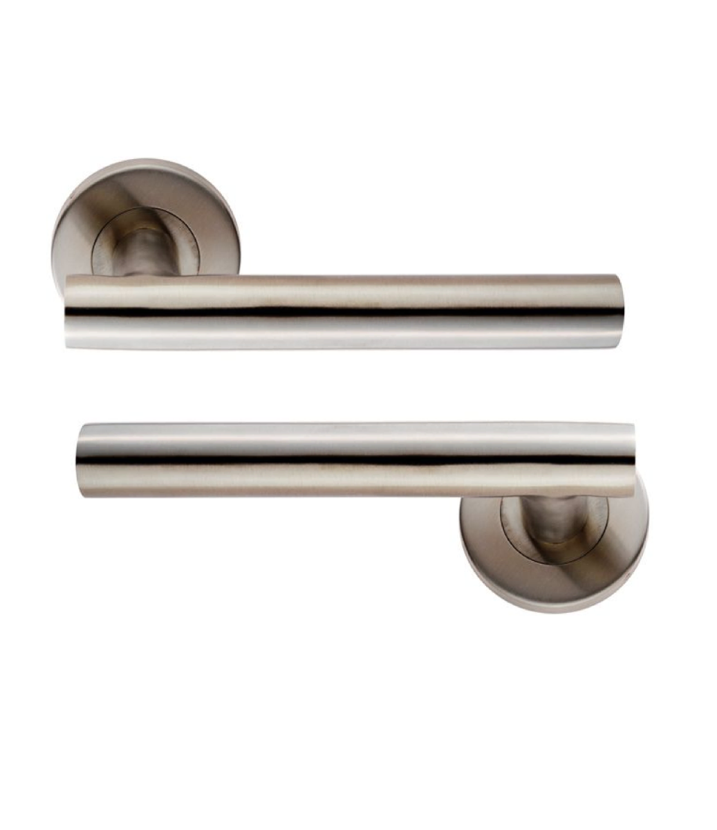 Eurospec CSL1194SSS/201 Philadelphia 19Mm Dia. Lever On Concealed Fix Sprung Round Rose Satin Stainless Steel