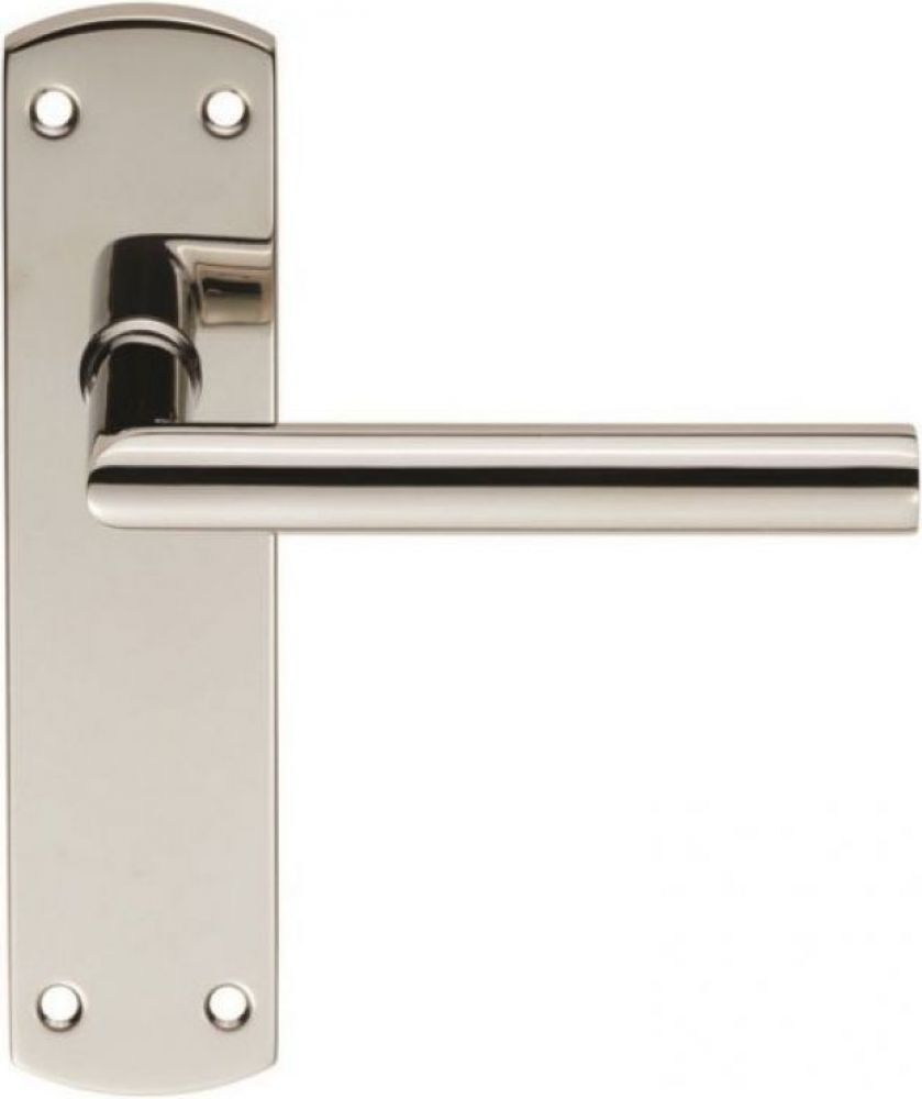 Eurospec CSLP1162B/BSS Steelworx Mitred Csl Lever On Backplate - Latch 172 X 44mm Polished Bright Stainless Steel