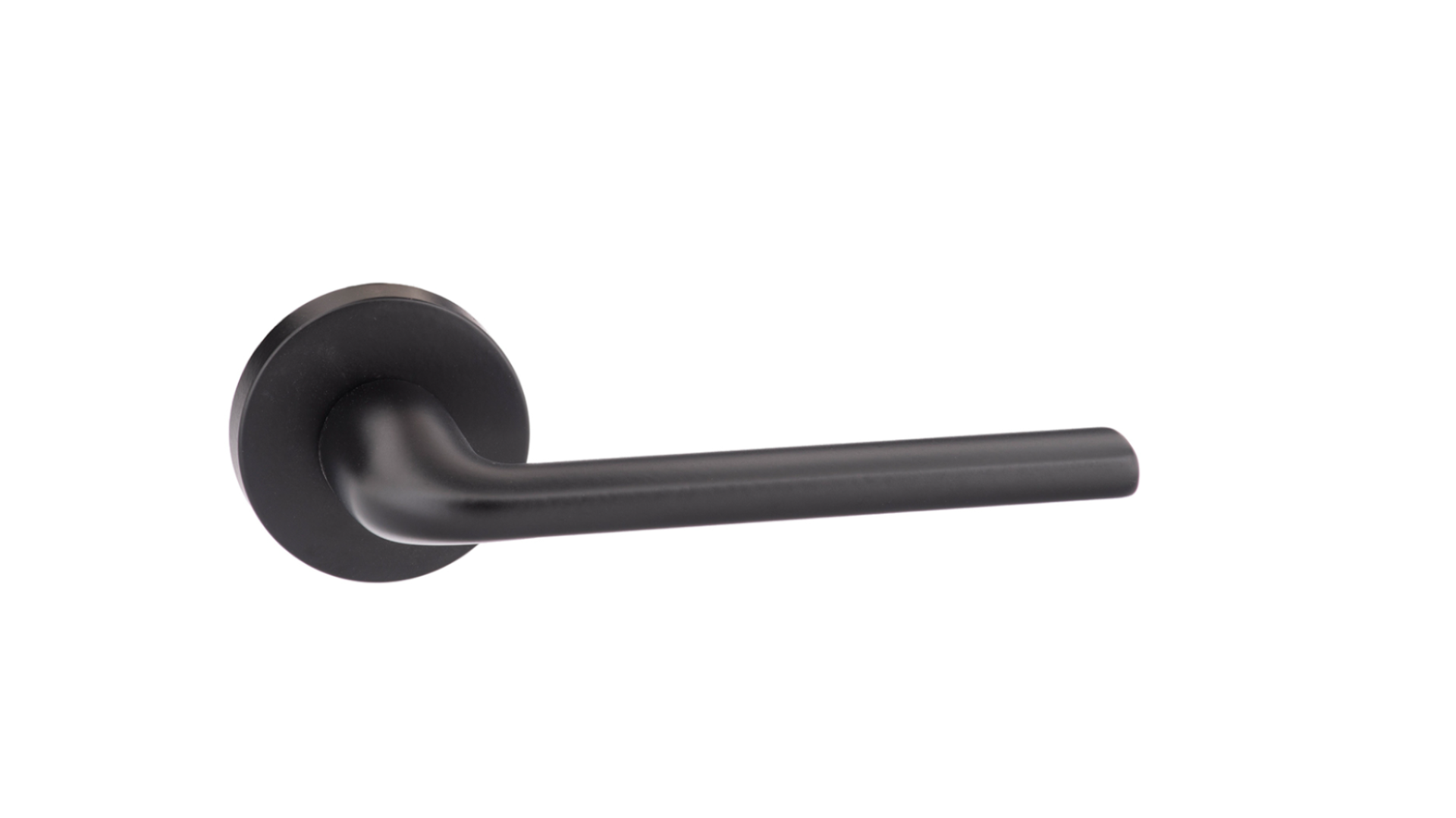 CleanTouch Anti-Bac Forme Milly Designer Lever on Minimal Round Rose - Matt Black CTFMR133MB